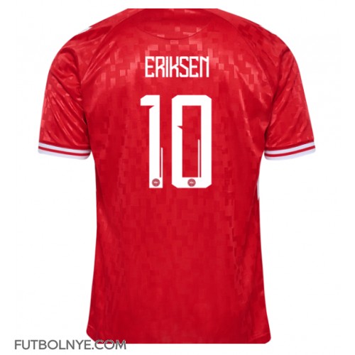 Camiseta Dinamarca Christian Eriksen #10 Primera Equipación Eurocopa 2024 manga corta